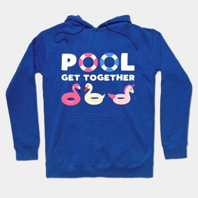 Cute Pool Floats Slogan Hoodie by kapotka